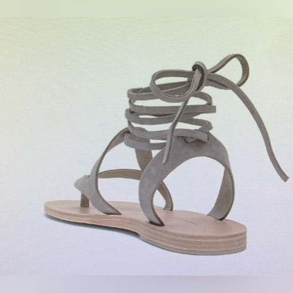 NIB Valia Gabriel Lorne Sandal Grey Nubuck 40 EUR  | 9 from goop $245 - Picture 4 of 8